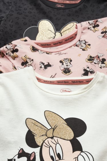 Kinderen - Set van 3 - Minnie Mouse - jurk - crème wit