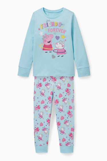 Dzieci - Świnka Peppa - piżama - 2 części - jasnoniebieski