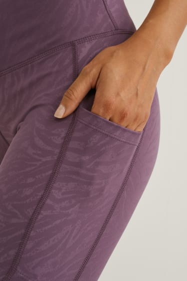 Damen - Funktions-Leggings - Supportive - Yoga - violett