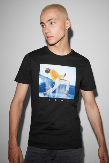Hombre - CLOCKHOUSE - camiseta - Freddie Mercury - negro
