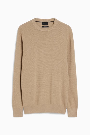 Herren - Pullover - beige