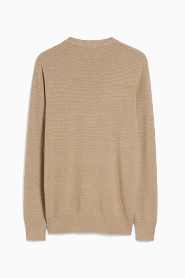 Herren - Pullover - beige