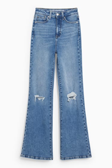 Donna - CLOCKHOUSE - flared jeans - vita alta - jeans azzurro