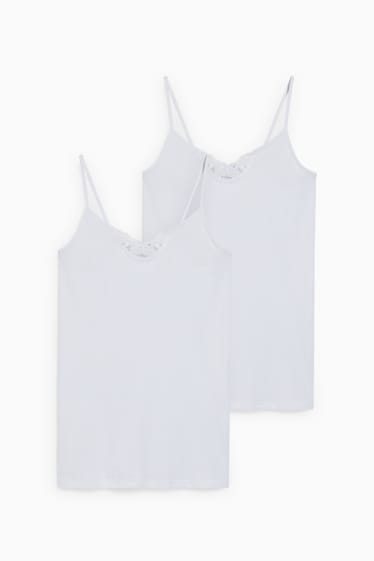 Women - Multipack of 2 - camisole - white
