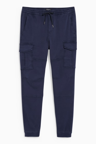 Men - CLOCKHOUSE - cargo trousers - regular fit  - dark blue