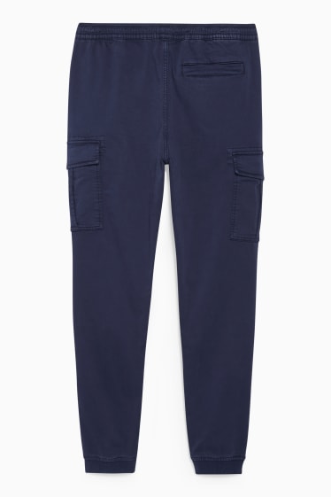 Hommes - CLOCKHOUSE - pantalon cargo - regular fit  - bleu foncé