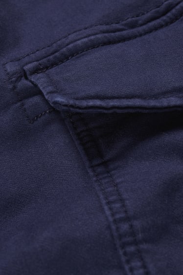 Men - CLOCKHOUSE - cargo trousers - regular fit  - dark blue