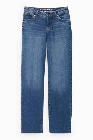 Damen - CLOCKHOUSE - Straight Jeans - Low Waist - jeansblau