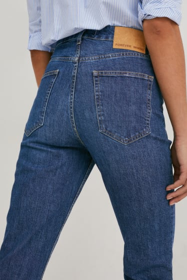 Femei - Premium Denim by C&A - straight jeans - talie înaltă - denim-albastru