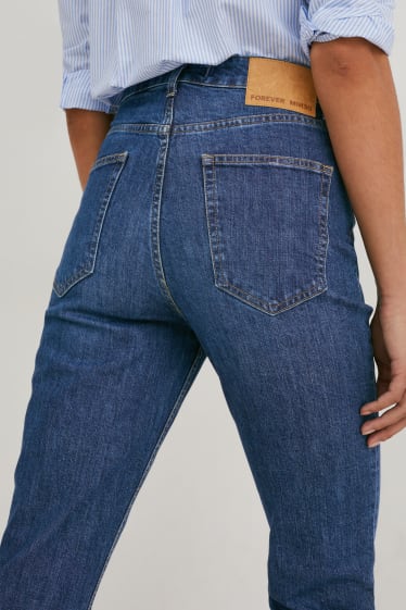 Dámské - Premium Denim by C&A - straight jeans - high waist - džíny - modré