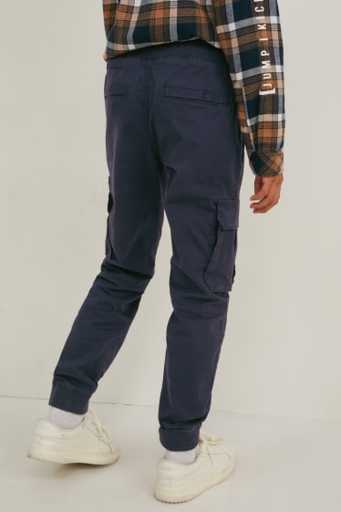 Enfants - Pantalon cargo - bleu foncé