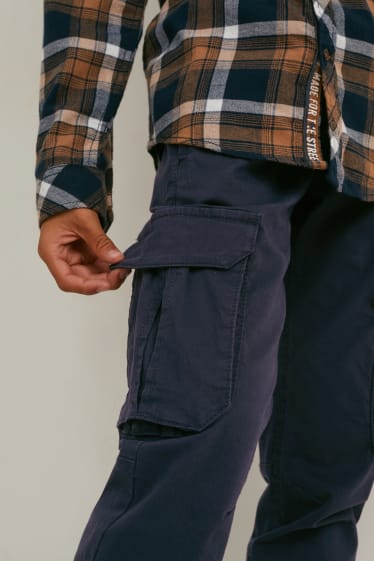 Bambini - Pantaloni cargo - blu scuro