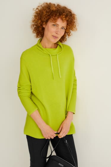 Femmes - Pullover - vert fluo