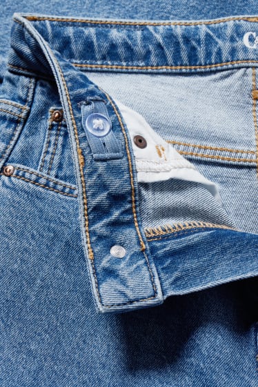 Copii - Fete - Straight cargo jeans - denim-albastru