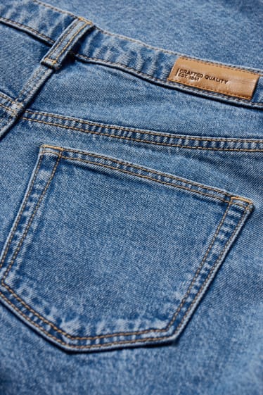 Kinderen - Straight cargo jeans - jeansblauw