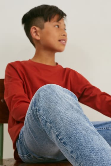 Kinder Buben - Slim Jeans - helljeansblau