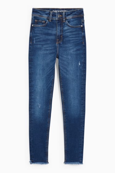 Damen - CLOCKHOUSE - Skinny Jeans - Super High Waist - jeansblau