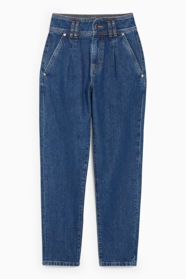 Tieners & jongvolwassenen - CLOCKHOUSE - relaxed jeans - high waist - jeansblauw