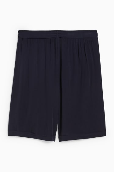 Damen - Shorts - Mid Waist - dunkelblau