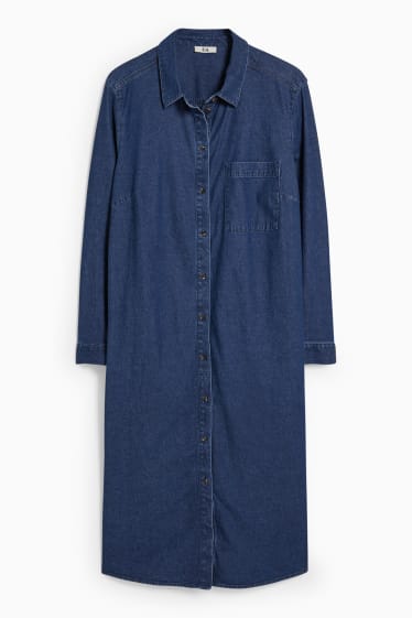 Femmes - Robe en jean - jean bleu foncé