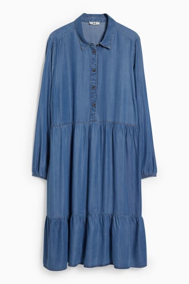 Women - Denim dress - blue denim