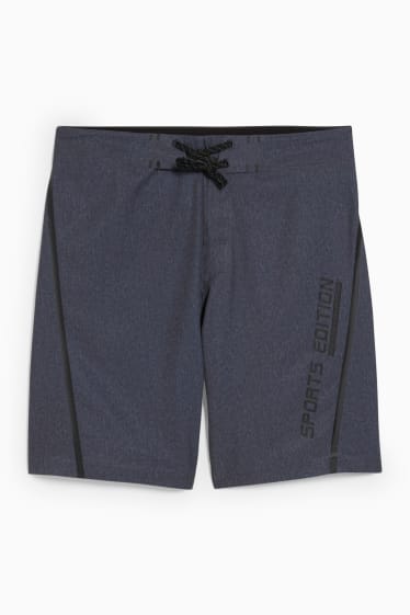 Hommes - Short de bain - gris chiné