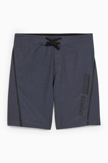 Herren - Badeshorts - grau-melange