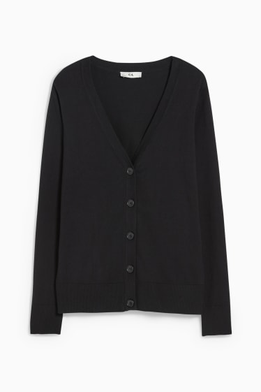 Damen - Strickjacke - schwarz