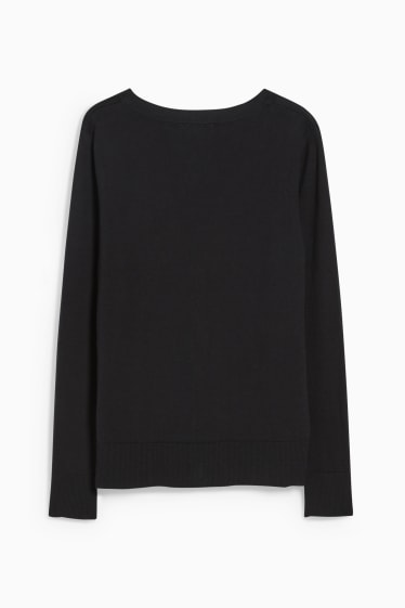Damen - Strickjacke - schwarz