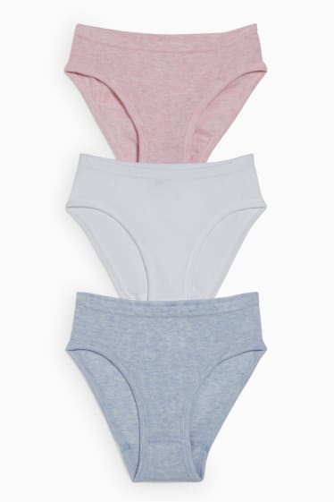 Enfants filles - Lot de 3 - culotte - blanc
