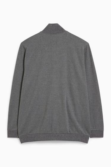 Men - Zip-through sweatshirt - gray-melange