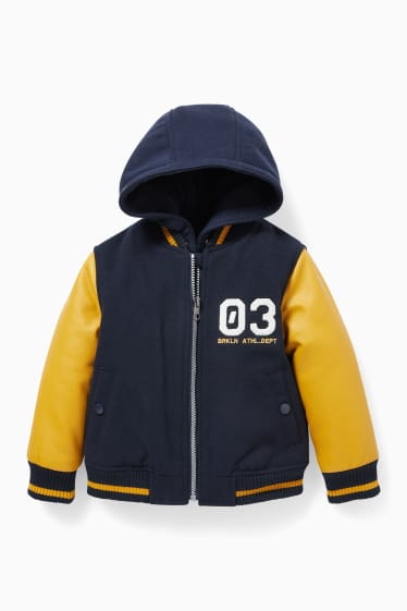 Niños - Chaqueta con capucha - azul oscuro