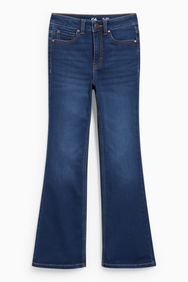 Kinder - Flare Jeans - dunkeljeansblau