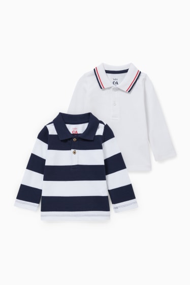 Babies - Multipack of 2 - baby polo shirt - white