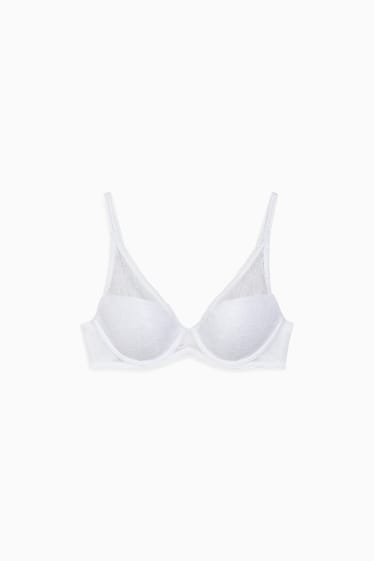 Women - Underwire bra - DEMI - padded - LYCRA® - white