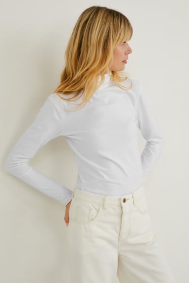 Dames - Set van 3 - basic-coltrui - wit