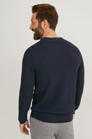 Hommes - Pullover - bleu foncé