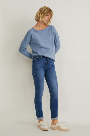 Femmes - Jean slim - high waist - LYCRA® - jean bleu