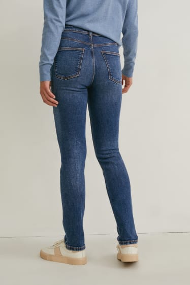 Kobiety - Slim jeans - wysoki stan - LYCRA® - dżins-niebieski
