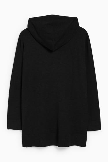 Women - Hooded jumper - dark gray