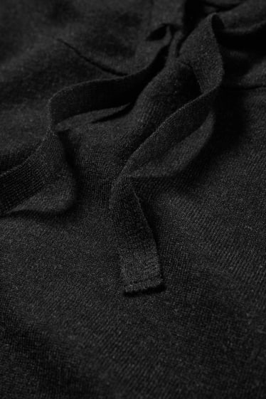Women - Hooded jumper - dark gray