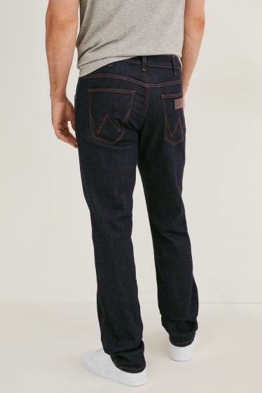 Heren - Wrangler - straight jeans - jeansdonkerblauw