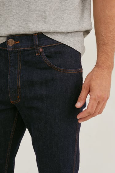 Bărbați - Wrangler - straight jeans - denim-albastru închis