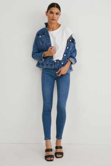 Dámské - Premium Denim by C&A - skinny jeans - high waist - džíny - modré