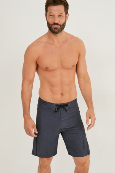 Hommes - Short de bain - gris chiné