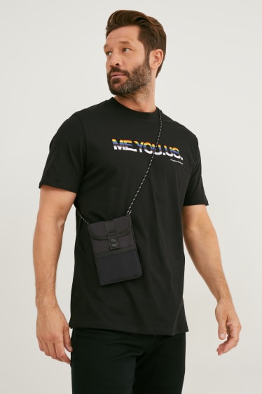 Men - Money bag - black