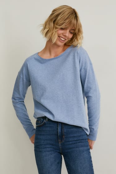 Women - Jumper - blue-melange