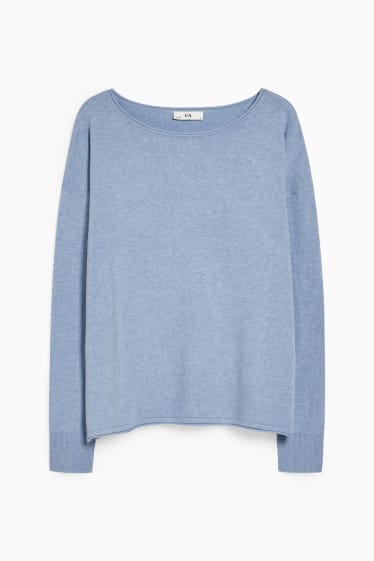 Women - Jumper - blue-melange