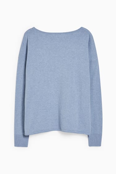 Women - Jumper - blue-melange