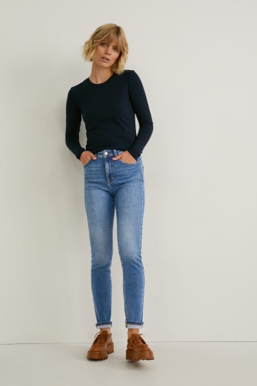 Women - Slim jeans - high waist - LYCRA® - denim-light blue